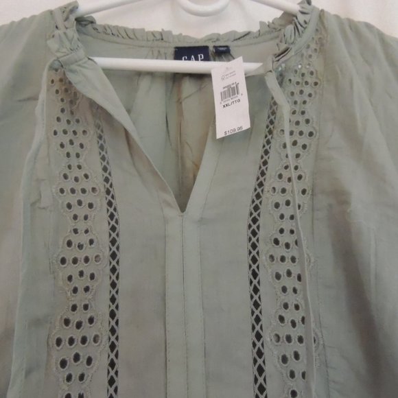 GAP dress, with lining, sage green XXL, english embroderies, NEW - Picture 5 of 8